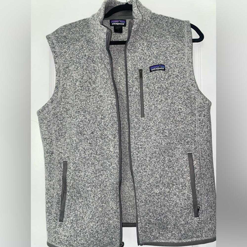 Patagonia Men's Heather Gray Fleece Vest